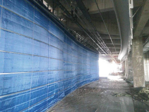 无机布折叠提升式防火卷帘门