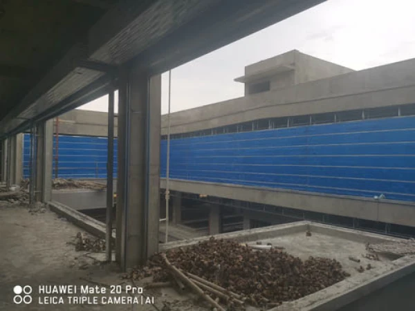 无机布折叠提升式防火卷帘门